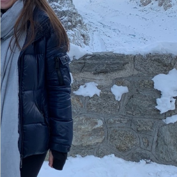 Navy blue SAM women’s puffer jacket - Picture 7 of 7